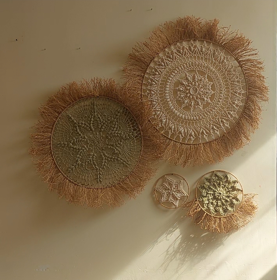 ست دیوارکوب رافیا